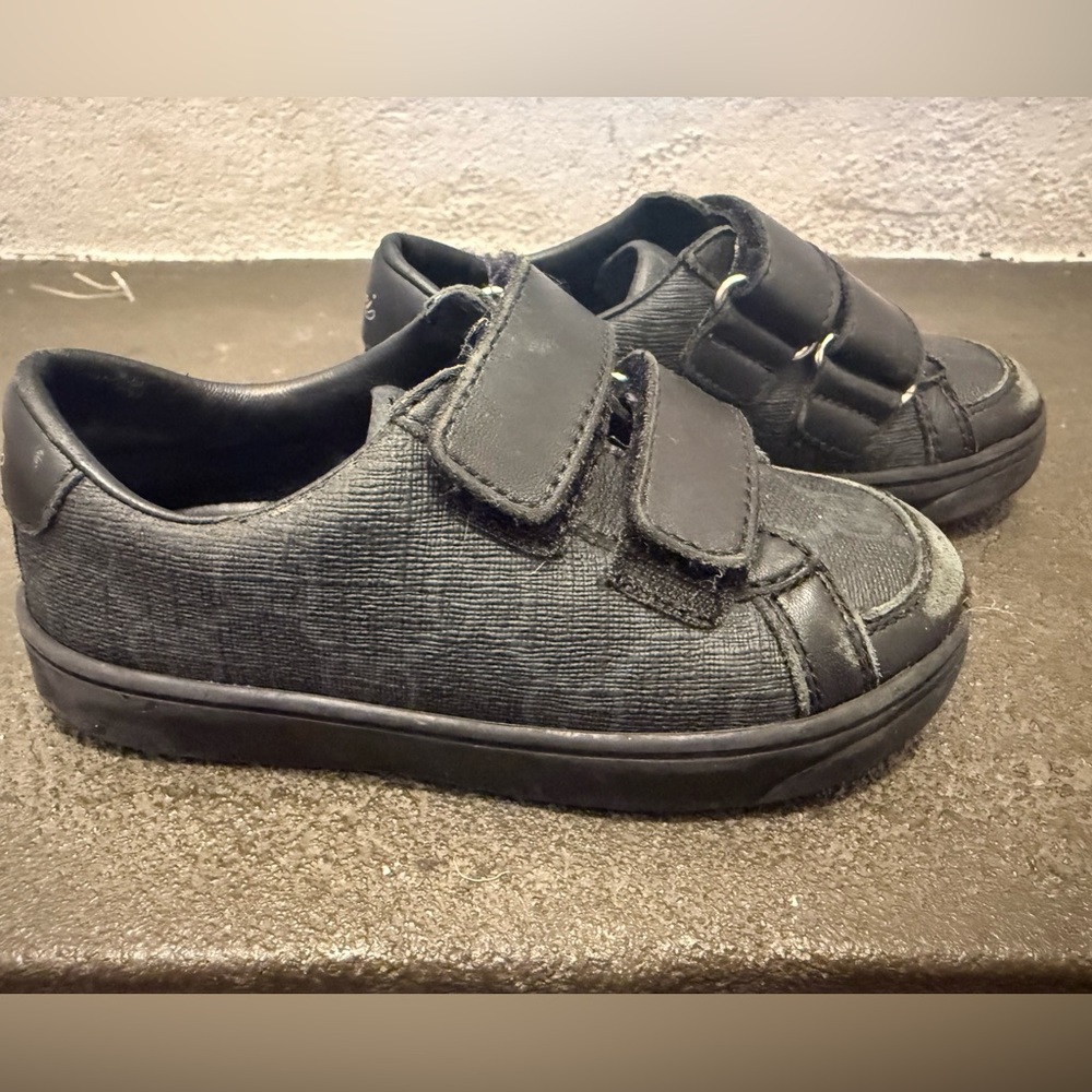 Authentic Gucci GG Black Kids Boys Girls unisex Sneakers Shoes 23/7